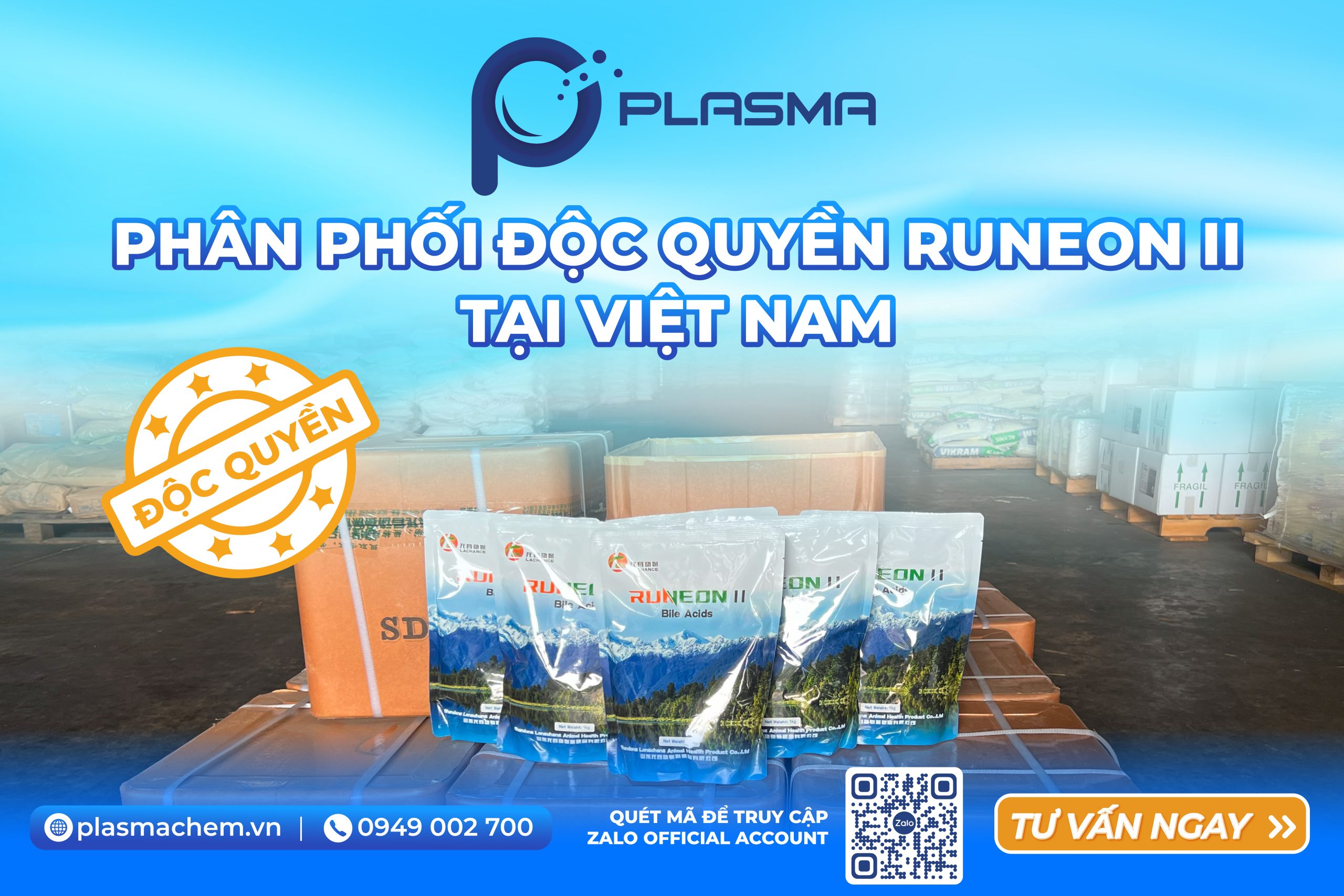 Plasma Việt Nam phân phối độc quyền Axit mật RUNEON II tại Việt Nam.