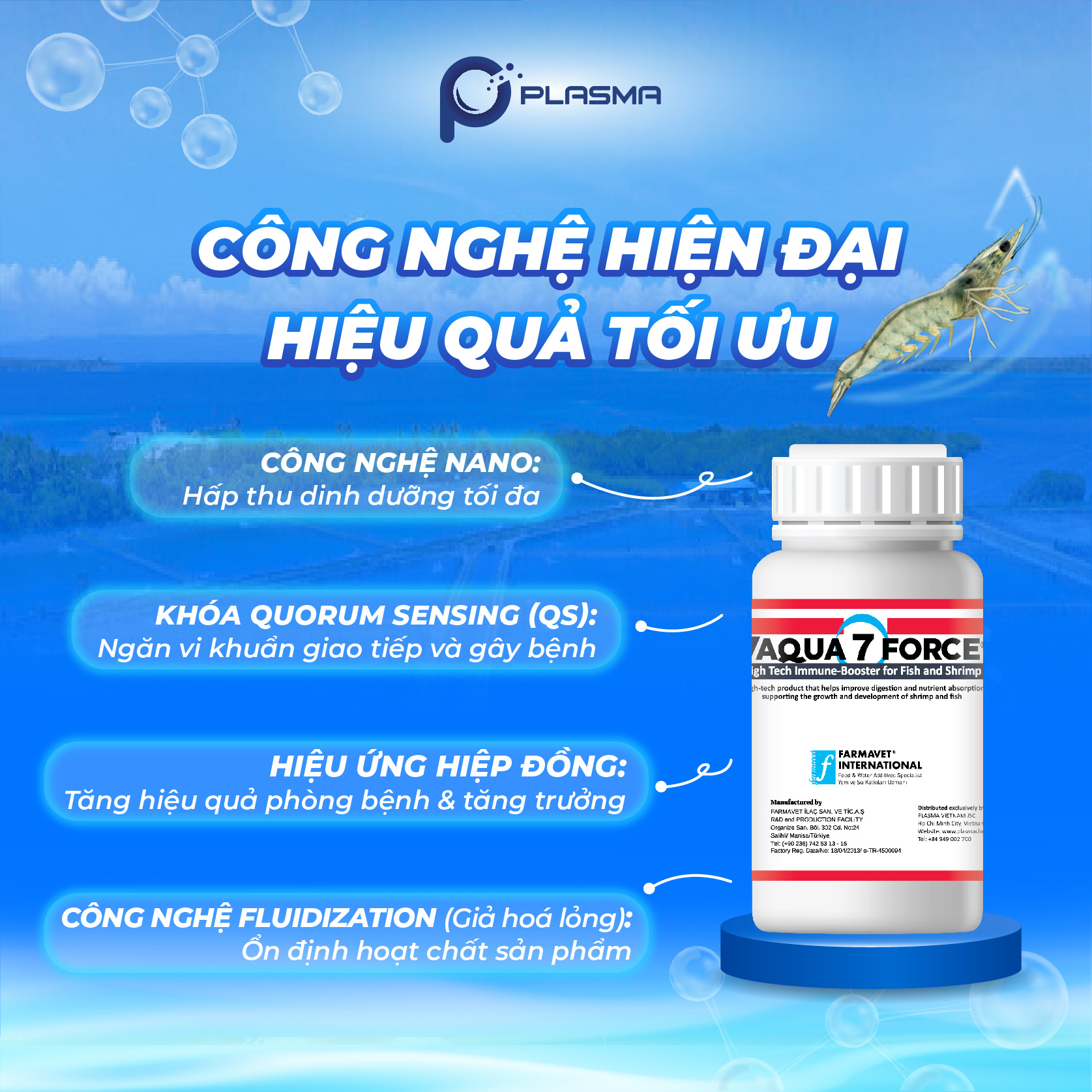 Công nghệ hiện đại, góp phần làm cho sản phẩm mang lại hiệu quả vượt trội hơn, đang tin cậy hơn.