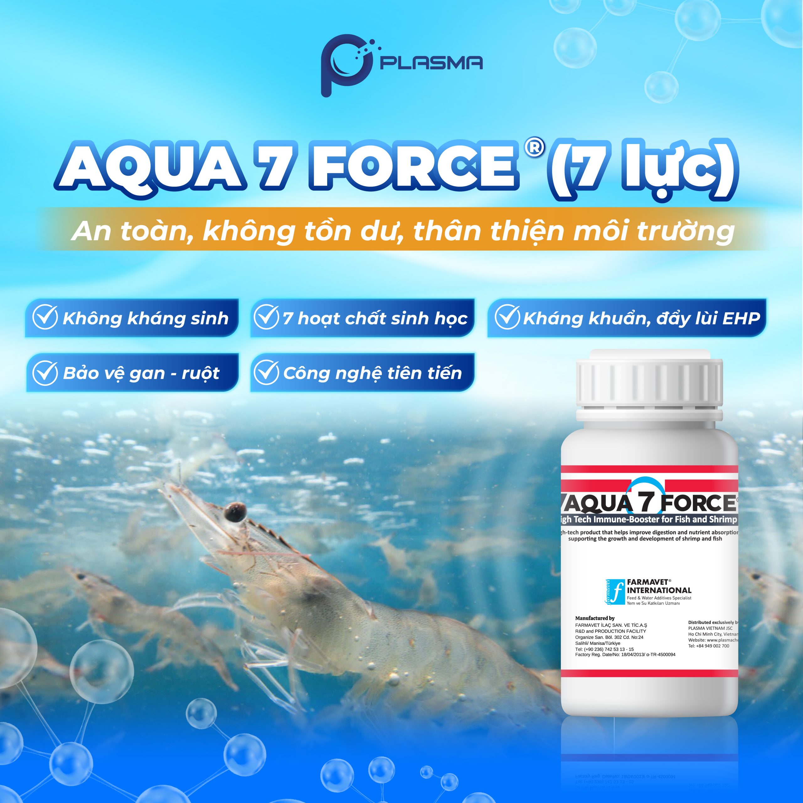 Aqua 7 Force® - Giải pháp phòng EHP an toàn, thay thế kháng sinh.