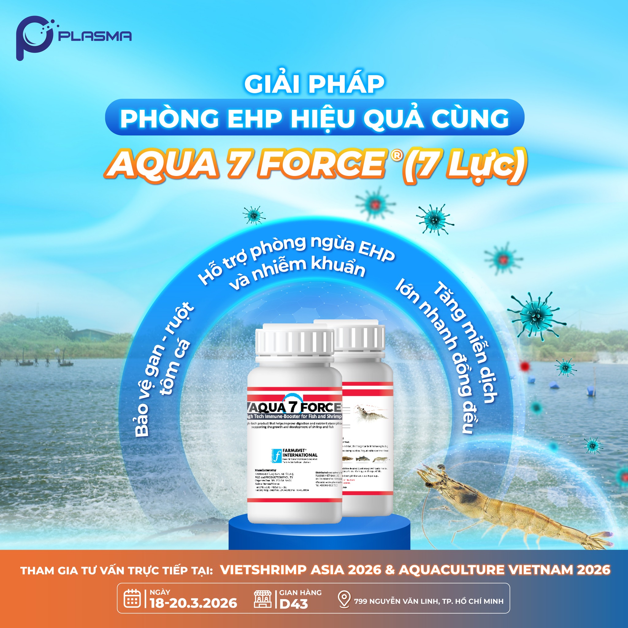 Aqua 7 Force (7 Lực) giải pháp giúp chủ động giúp phòng EHP hiệu quả