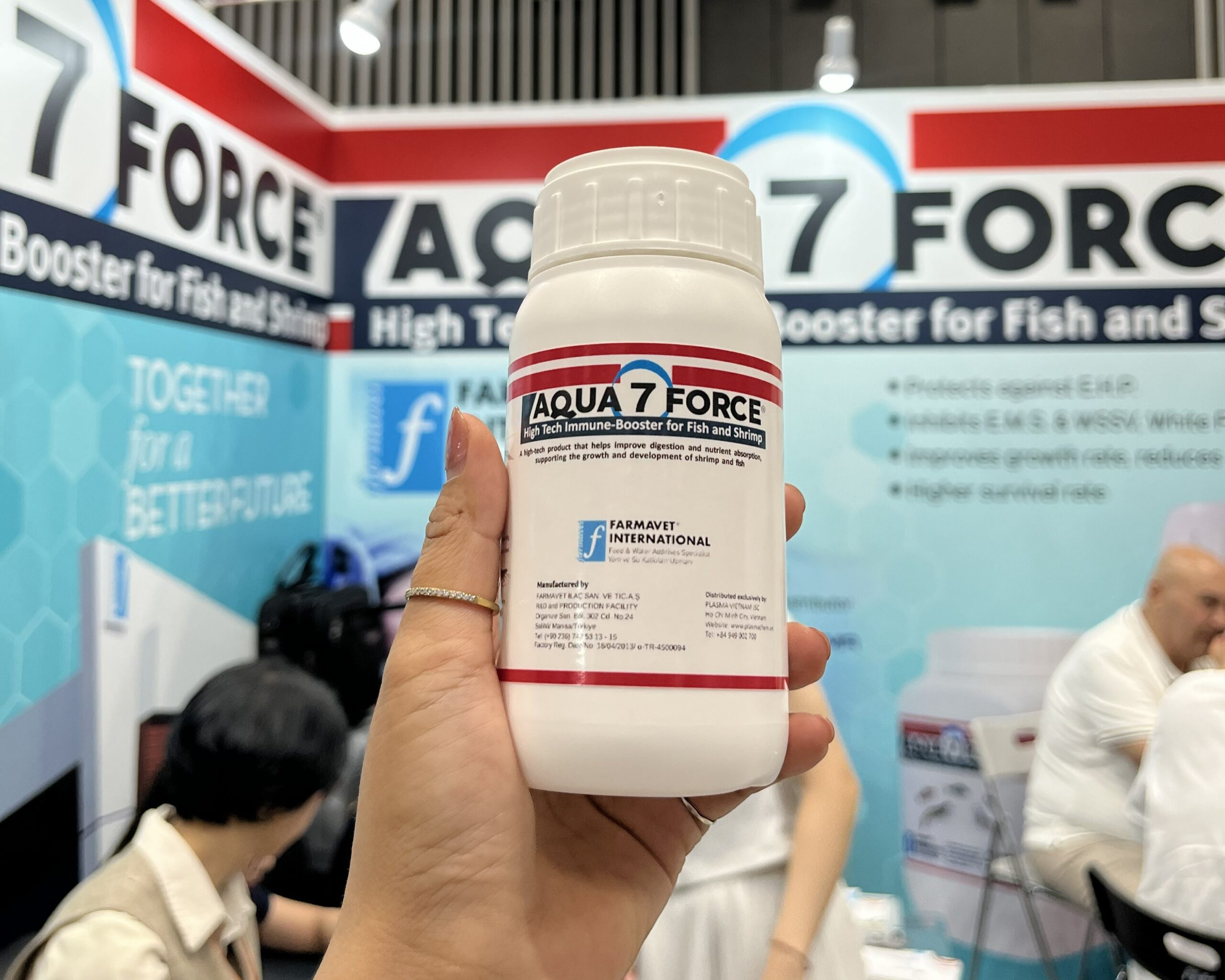 Aqua 7 Force (7 Lực) là sản phẩm mà Farmavet mang đến Hội chợ Triển lãm năm nay.