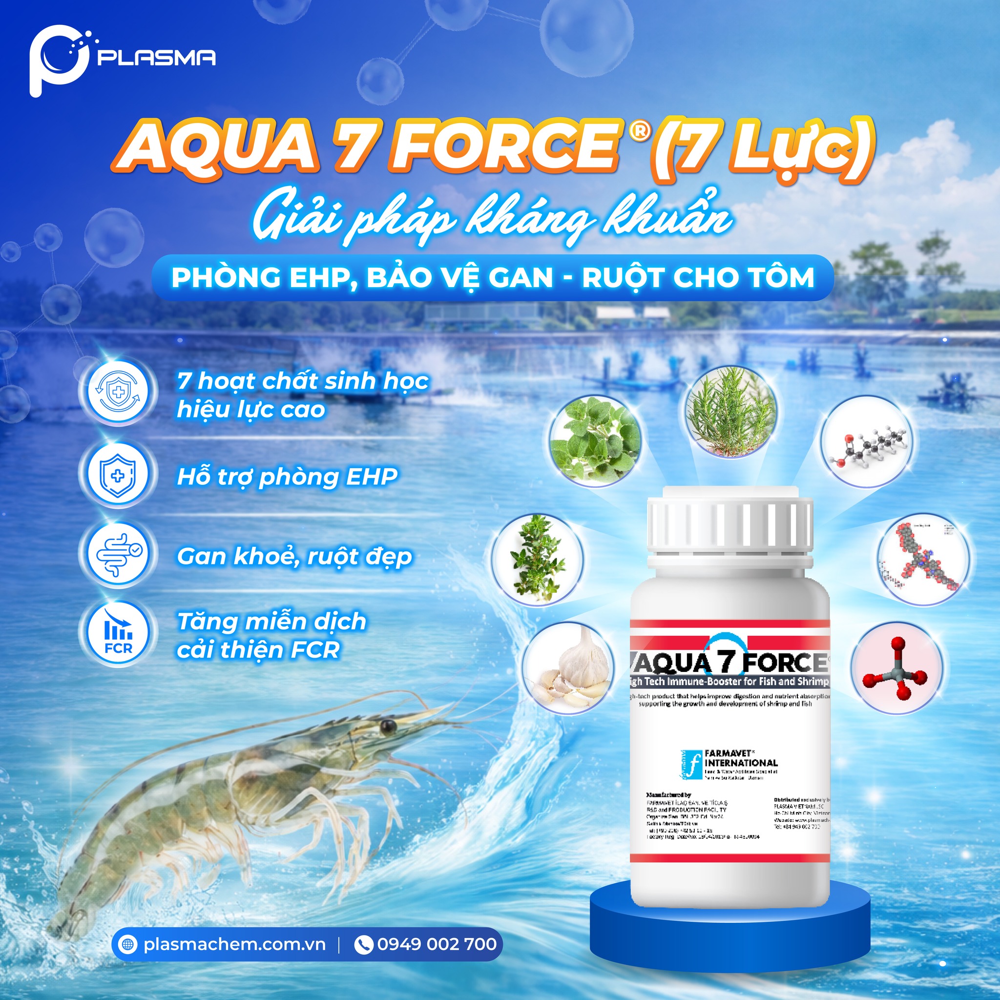AQUA 7 FORCE (7 LỰC) - Giải pháp phòng ngừa EHP từ đầu vụ.
