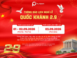 THÔNG BÁO LỊCH NGHỈ LỄ QUỐC KHÁNH 2/9/2026